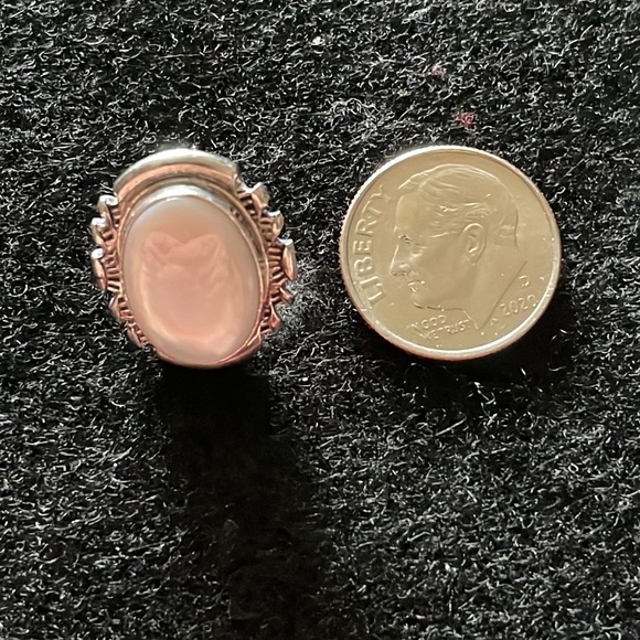 Pink Shell & Sterling Earrings - Picture 2 of 3